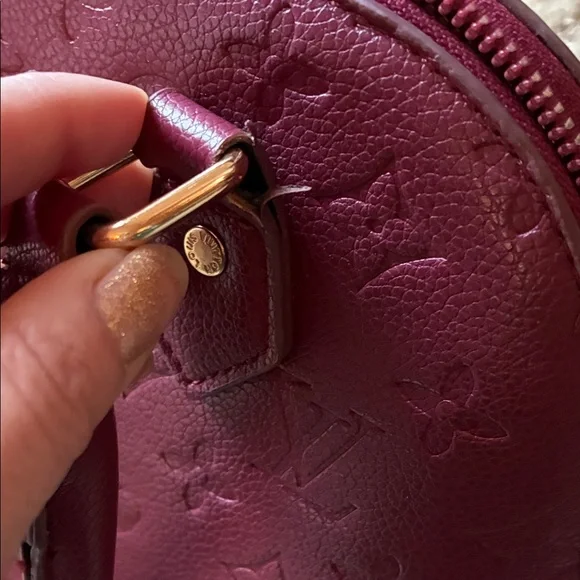 Burgundy Designer inspired Handbag - Picture 12 of 16